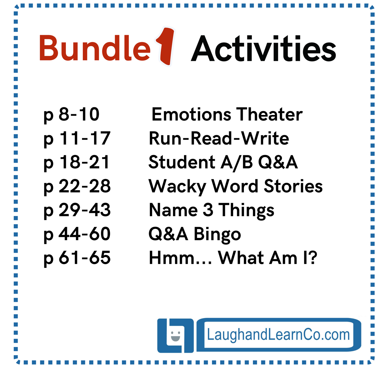 Middle School Bundle 1