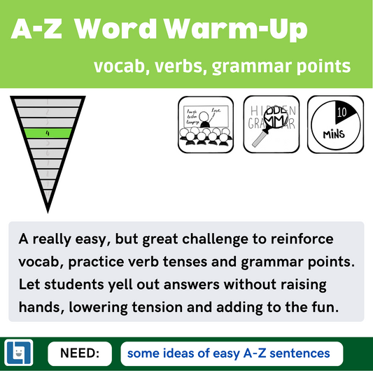 A-Z Word Warm-Up