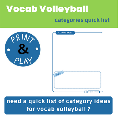 Vocab Volleyball